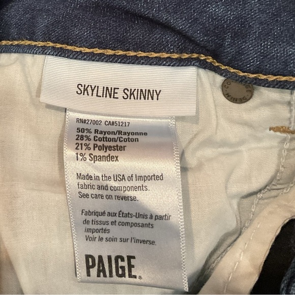PAIGE Skyline Skinny Mid-Rise Jean Size 26* - Picture 7 of 7